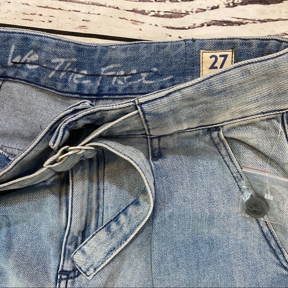 Free People Paloma slouchy belted retro jeans NEW - Picture 11 of 12